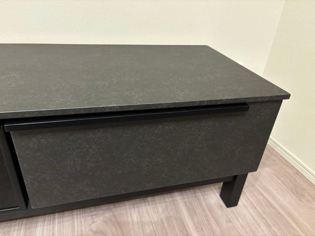 最終セール1/11まで／美品 テレビボード 幅180／ブラック／24年3月購入