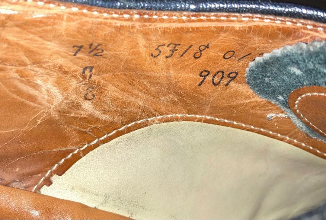 ALDEN オールデン　ストレートチップ　黒　25.5cm