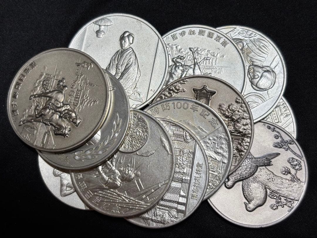 【純銀製】純銀製カバーメダル×12枚まとめ売り！全て純銀Sv1000「純銀刻印」