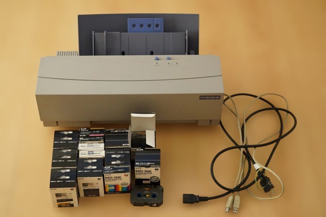 MD-5500 アルプス プリンター インクリボンカートリッジ付き ジャンク