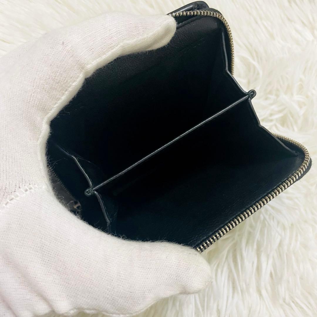 極美✨バレンシアガ 二つ折り財布 ビルフォード エブリデイ レザー ブラック