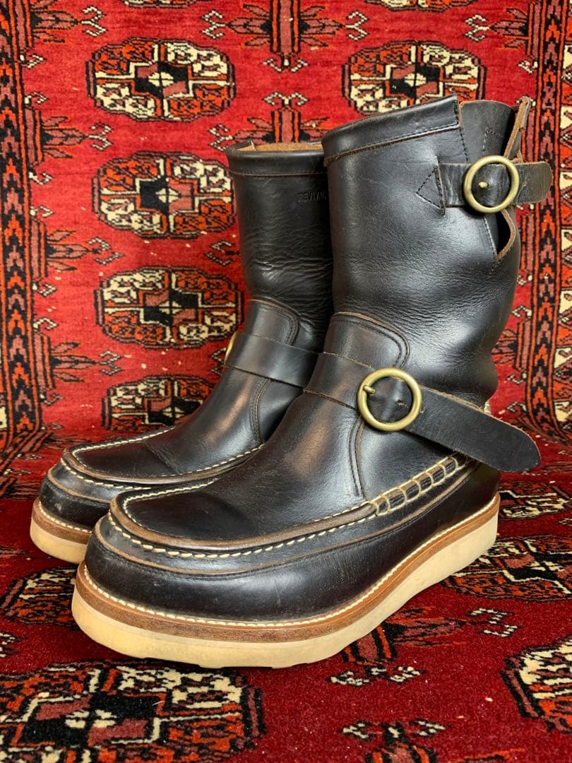 茶芯クロムエクセル❗️VARDE77 トリプルヴァンプ モカシン エンジニアブーツ