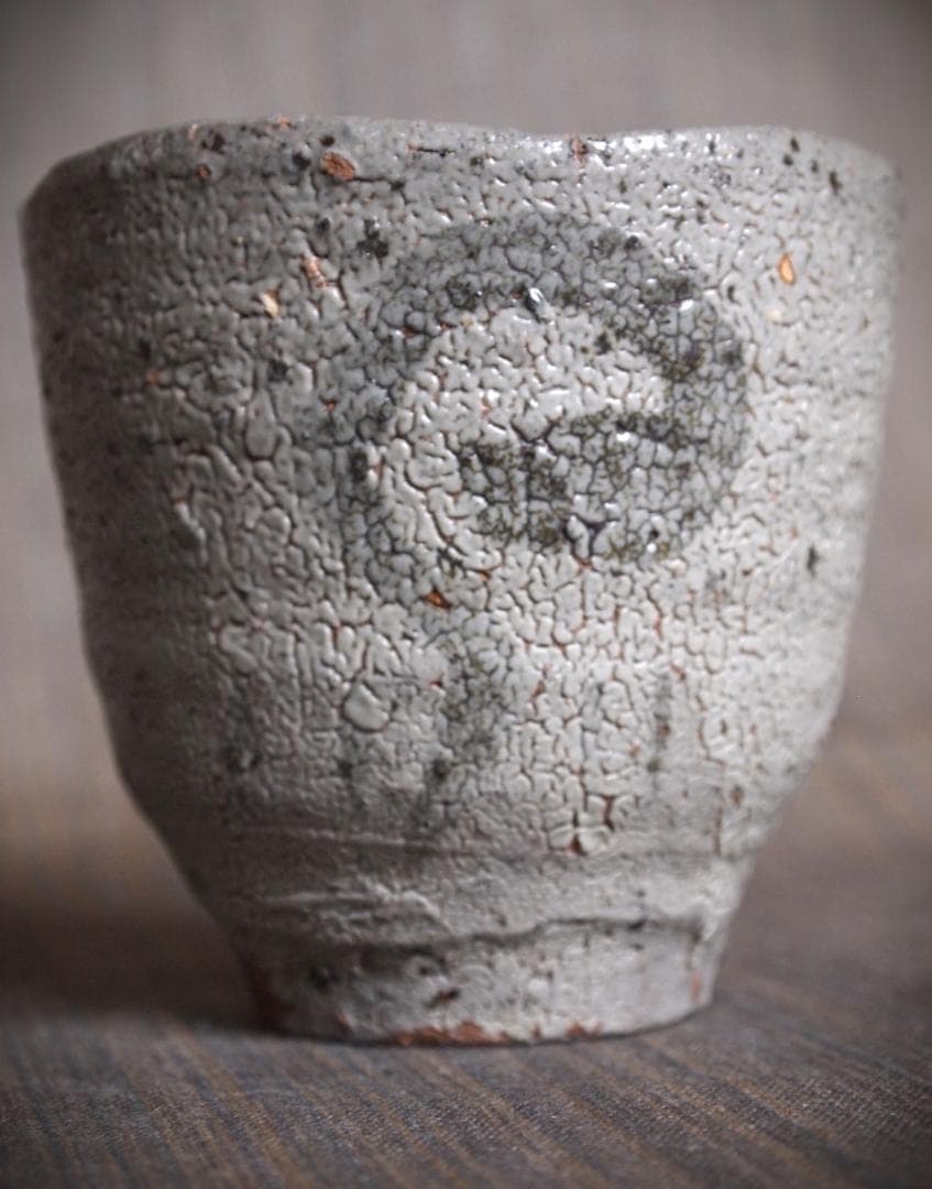 希少作★中川自然坊★絵唐津【窯変】焼酎杯★☆共箱・栞