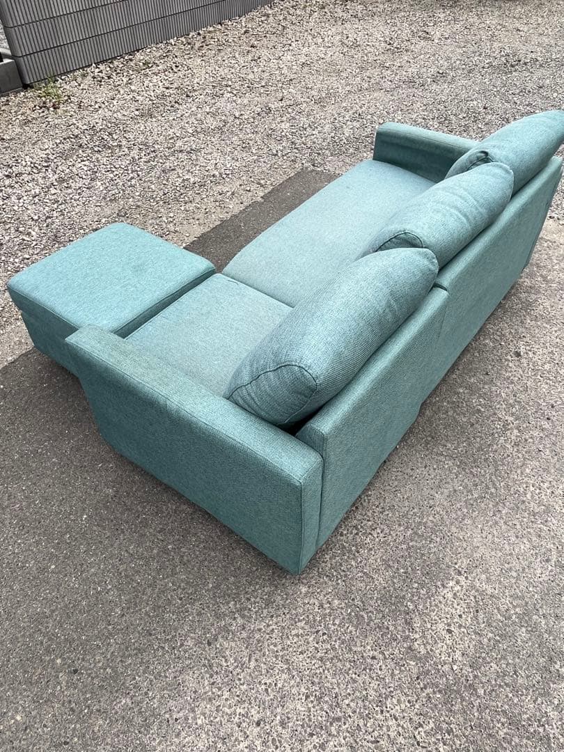 ３人掛けソファ　オットマン付き