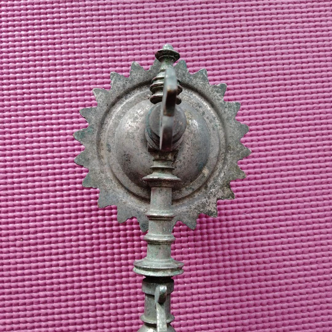 アンティーク金属製キャンドルホルダー2個セット