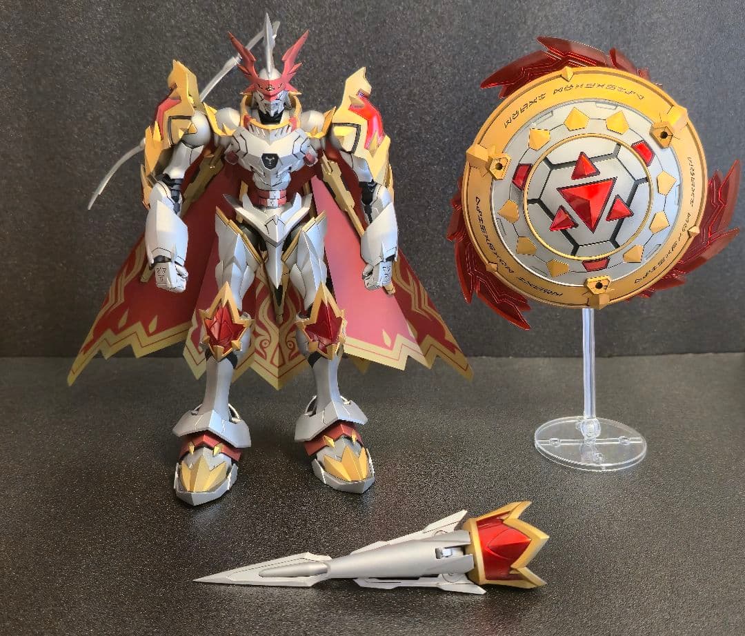 デジモンプラモデル デュークモン 塗装完成品