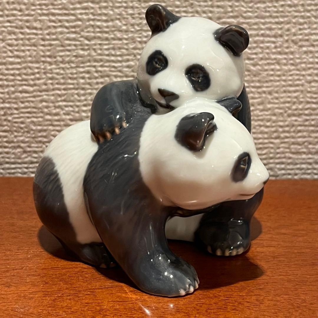 美品　双子　パンダ　ロイヤルコペンハーゲン　フィギュリン　人形　陶器　置物