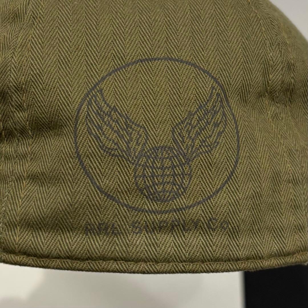 美品 RRL HBT ヘリンボーン ツイル ミリタリー ワーク キャップ M
