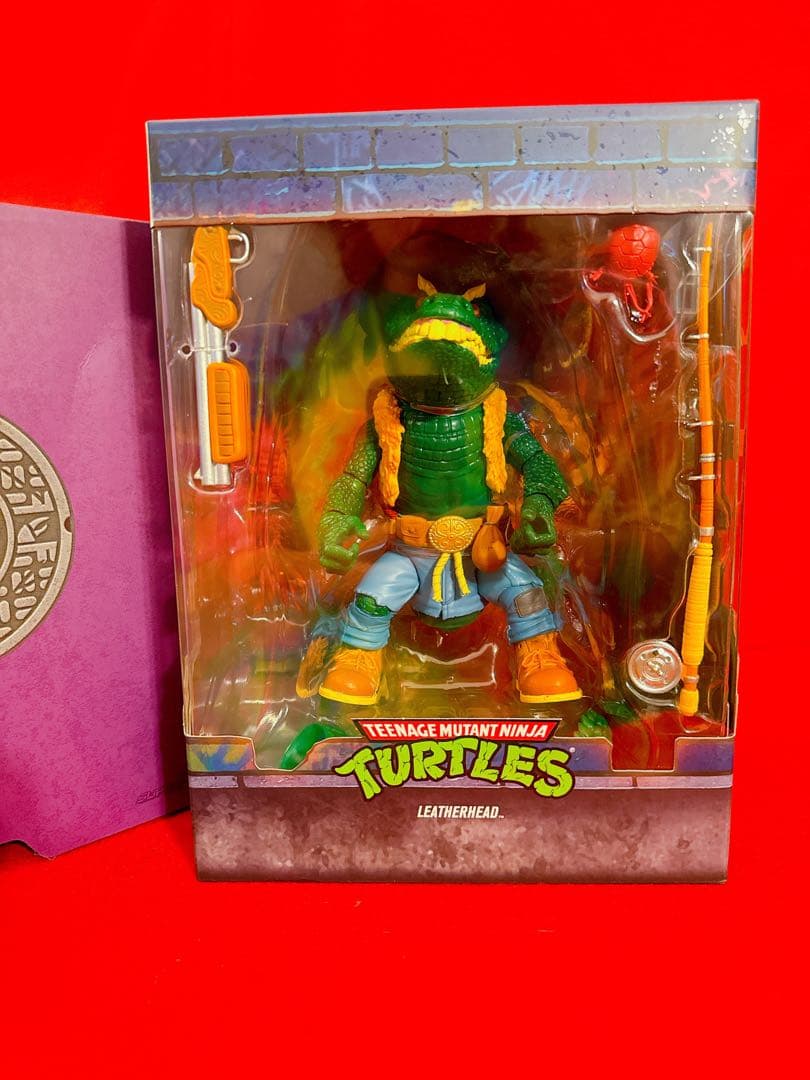 ニコロデオン タートルズ Super 7 レザーヘッド フィギュア