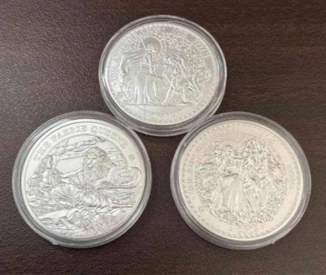 【最高級の輝き】2022-2024 セントヘレナ ウナとライオン　銀貨 3枚