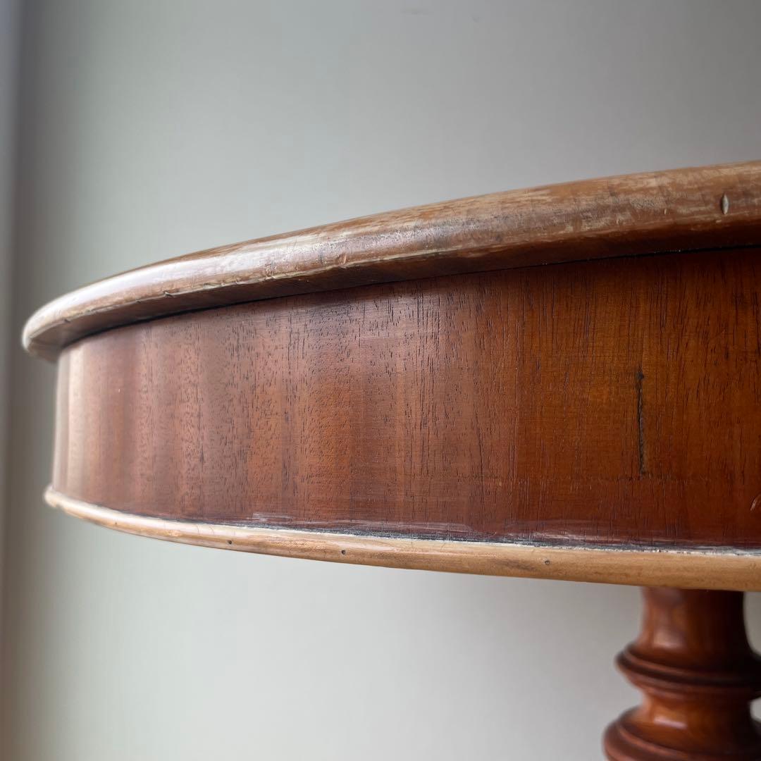 英国製　チーク材　アンティーク　ダイニングテーブル