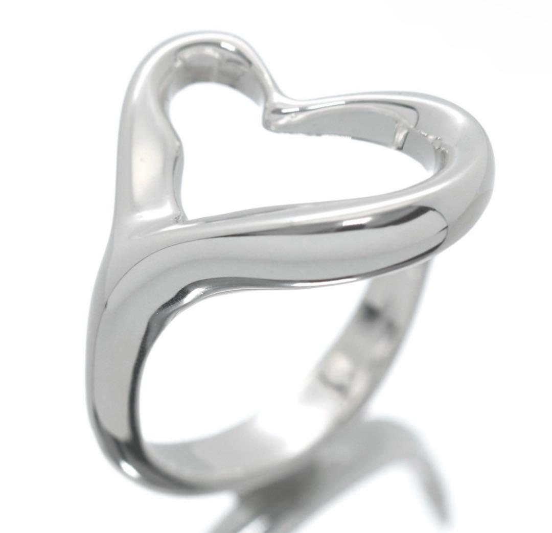 ティファニー Tiffany&Co オープンハート シルバー リング