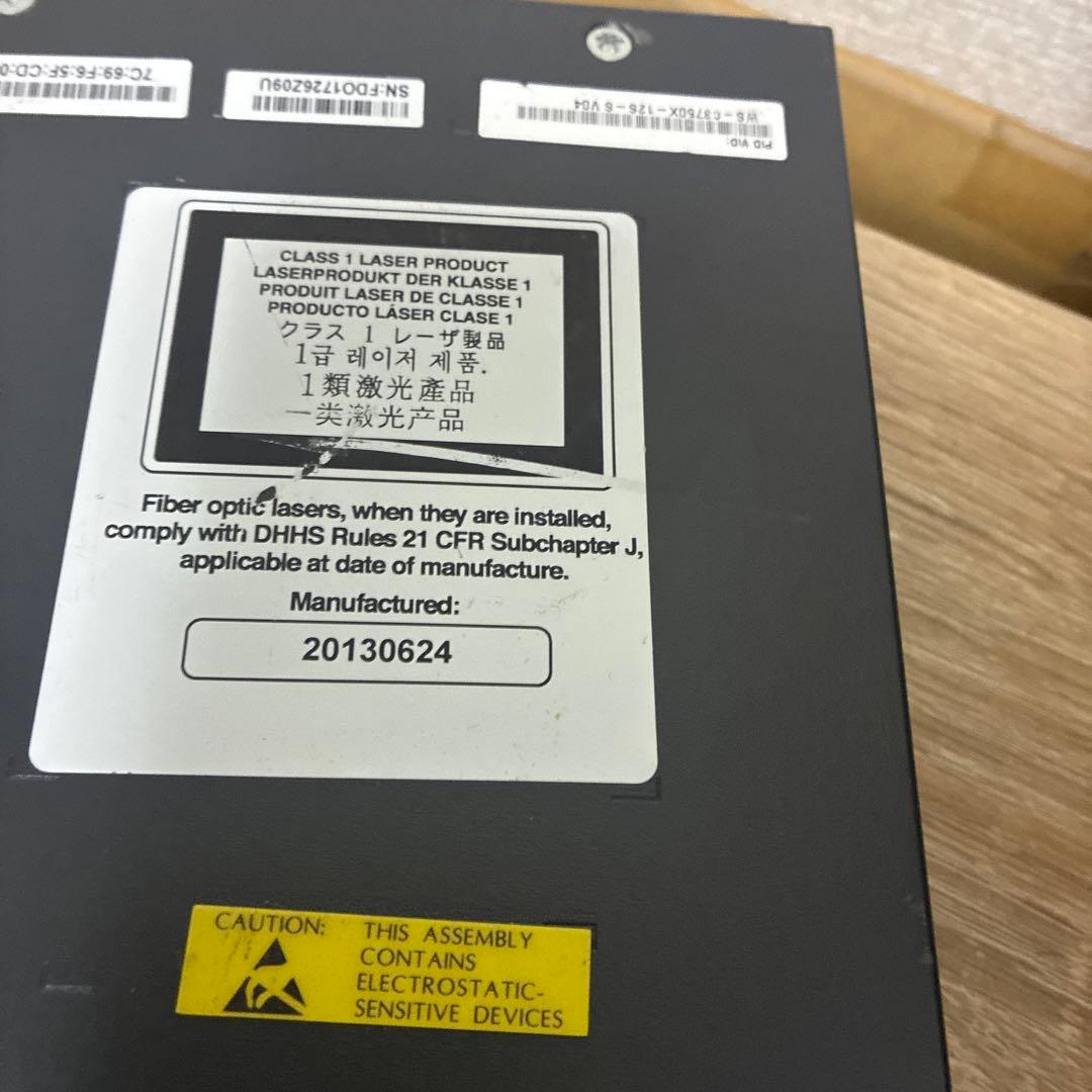 Cisco WS-C3750X-12S-S × 2台セット