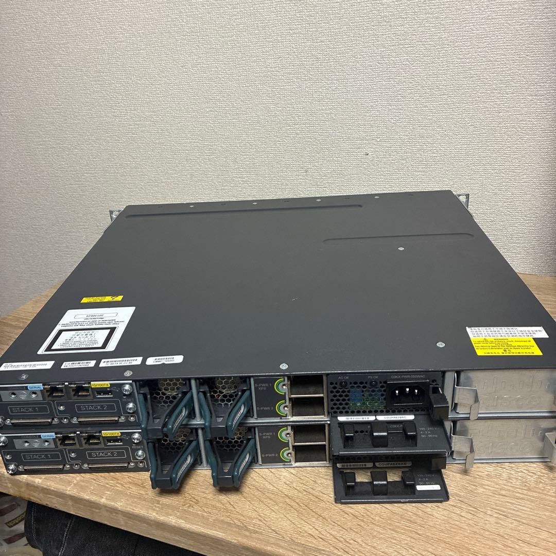 Cisco WS-C3750X-12S-S × 2台セット