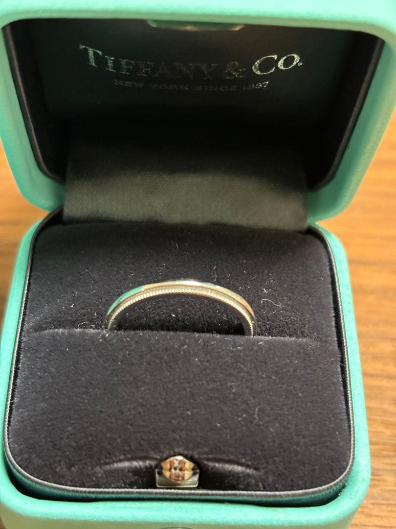 Tiffany & Co. ミルグレインティファニー約10号pt950