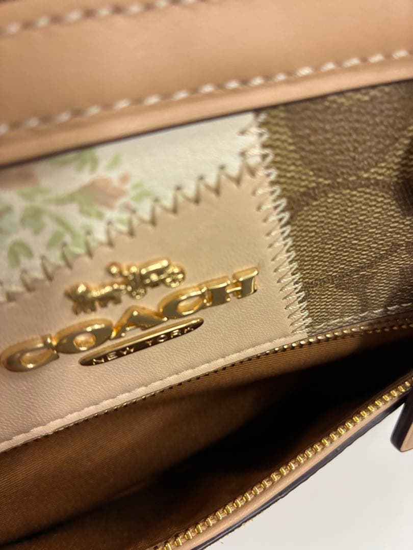 COACH コーチ 2WAYミニボストンバッグ パッチワーク