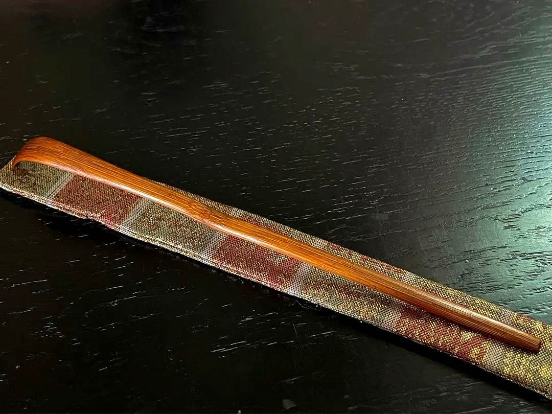 裏千家11代家元 玄々斎精中宗室 自作茶杓/ 銘 窓鶯 /黒田正玄 下削り