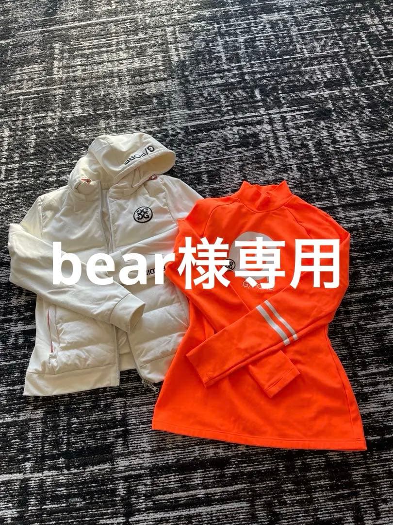 G/FORE ホワイトジャケットとオレンジハイネックセット