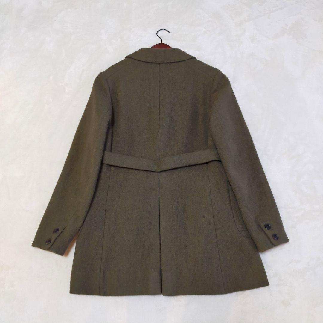 美品　umii908　英国製ツイード生地　2　チェスターコート　ウールジャケット