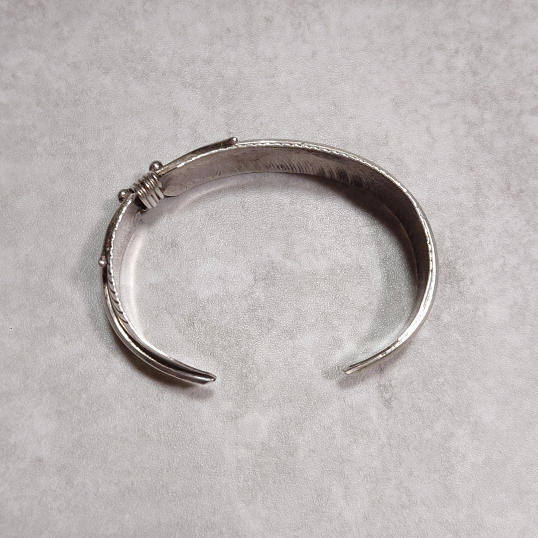 NAVAJO ナバホ族 フェザーバングル SILVER925