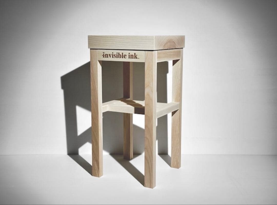 スツール Invisibleink. WOODLAND THE STOOL Natural