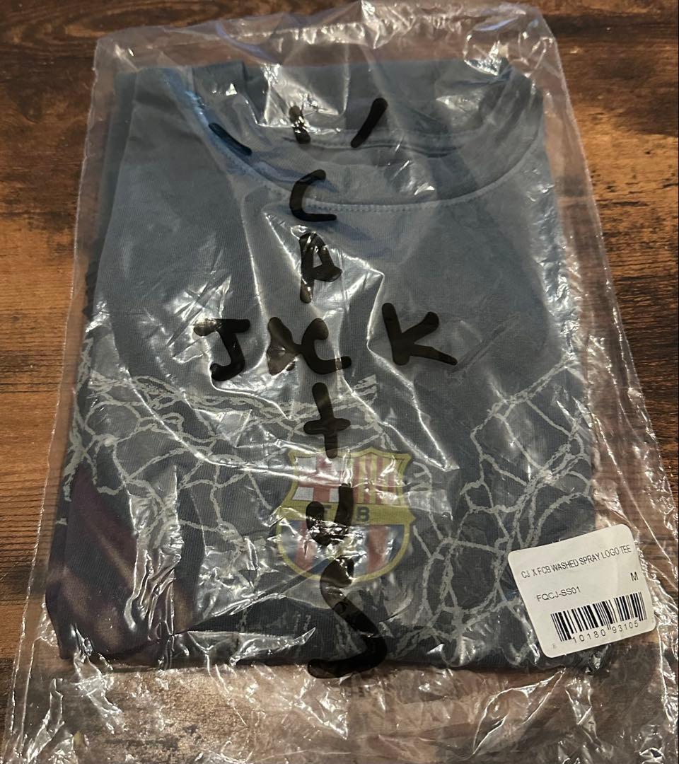 cactus jack バルセロナ コラボ Tシャツ Travis Scott