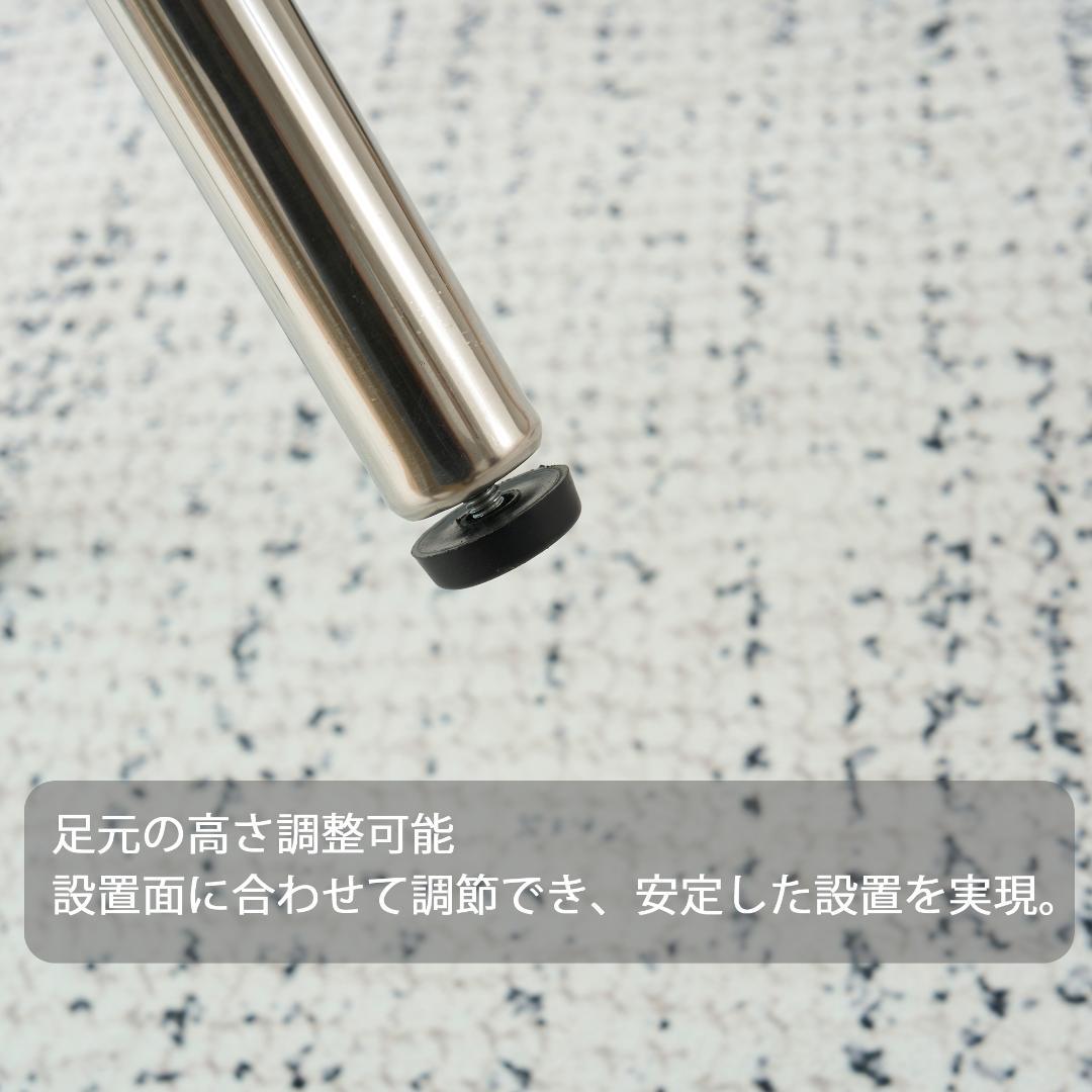 二段ラウンドコーヒーテーブル ホワイト 北欧モダン 収納棚付き 80cm