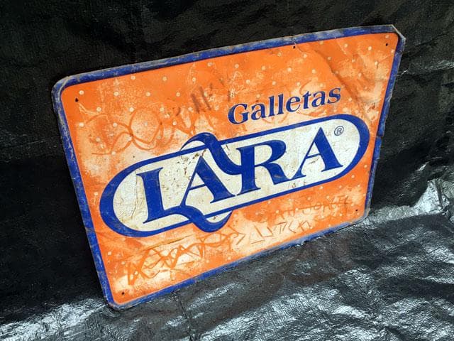 メキシコ ビスケット Galletas LARA 看板 ヴィンテージ 入手困難品