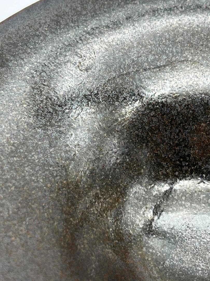 南宋時代　油滴天目茶碗　笠茶盞 旧家蔵出し 唐物　古賞物　時代物(E-69)