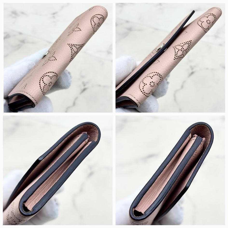 【極美品】ルイヴィトン マヒナ ポルトモネ アナエ マグノリア