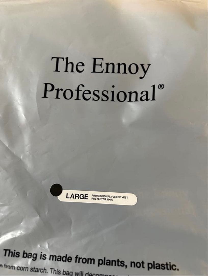 トップス ENNOY PROFESSIONAL FLEECE VEST BLACK L