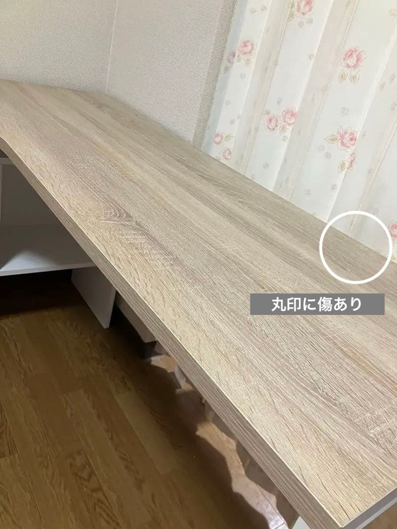 美品 LOWYAコーナーデスクL字下 収納付き引き出し【2/20-28に発送】