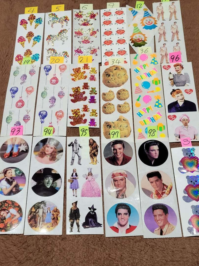 【え】アメリカのシール１シート４９０円サンディライオン好きな方も