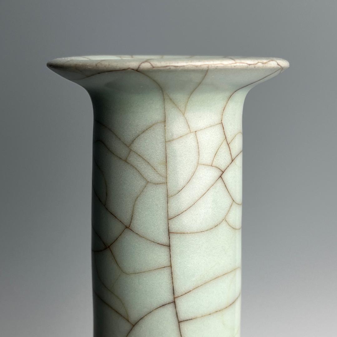 青磁花瓶 景徳鎮窯 古玩 中国美術 唐物 擺件SN16