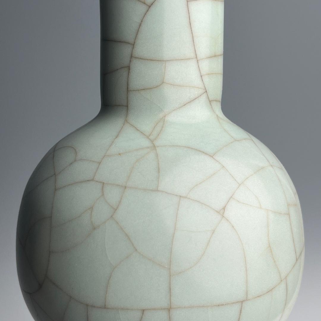 青磁花瓶 景徳鎮窯 古玩 中国美術 唐物 擺件SN16