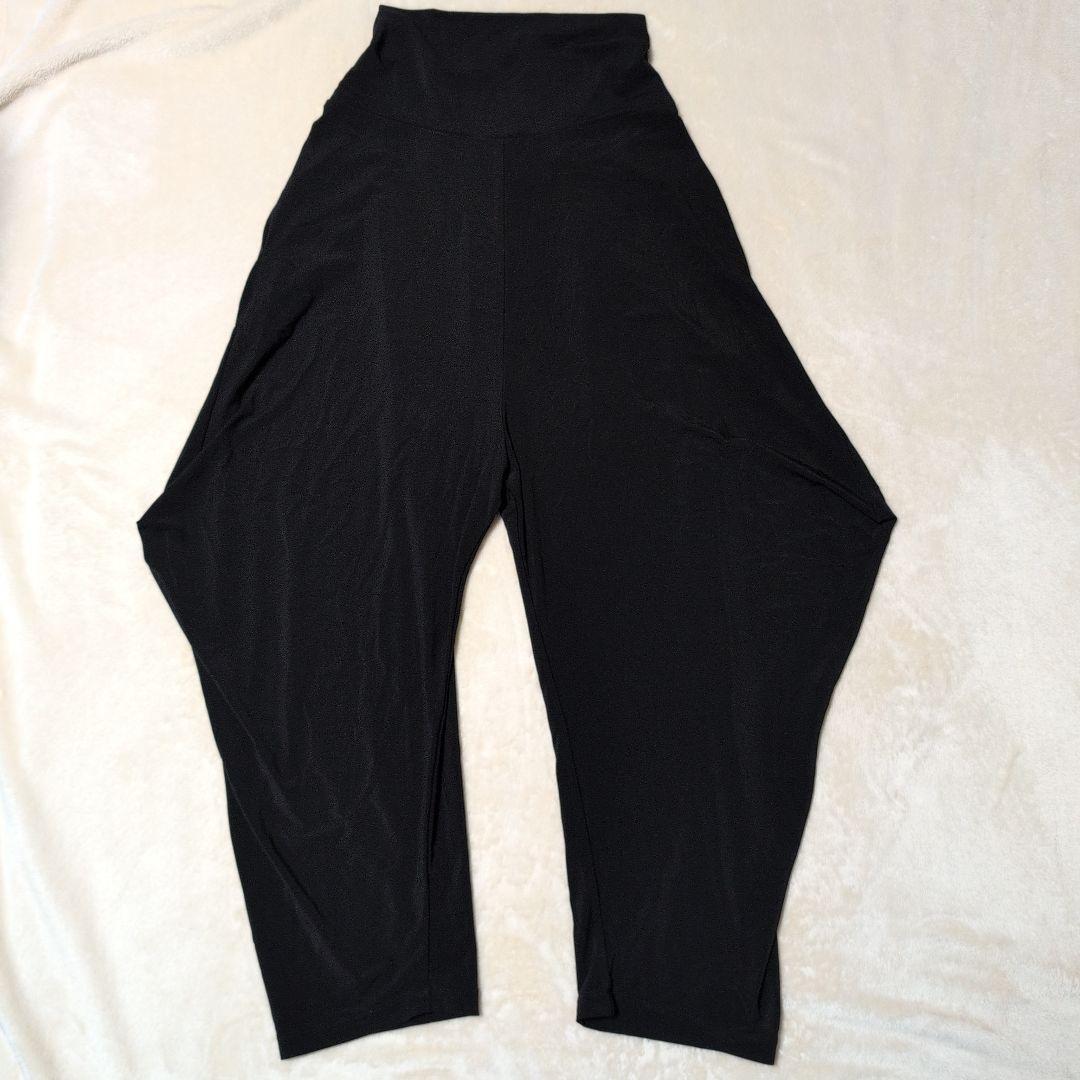 ISSEY MIYAKE サルエルパンツ ドレープ ストレッチ ブラック