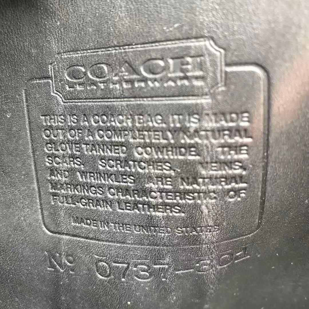 コーチ　オールドコーチ　ビジネスバッグ　レザー　ブラック　301