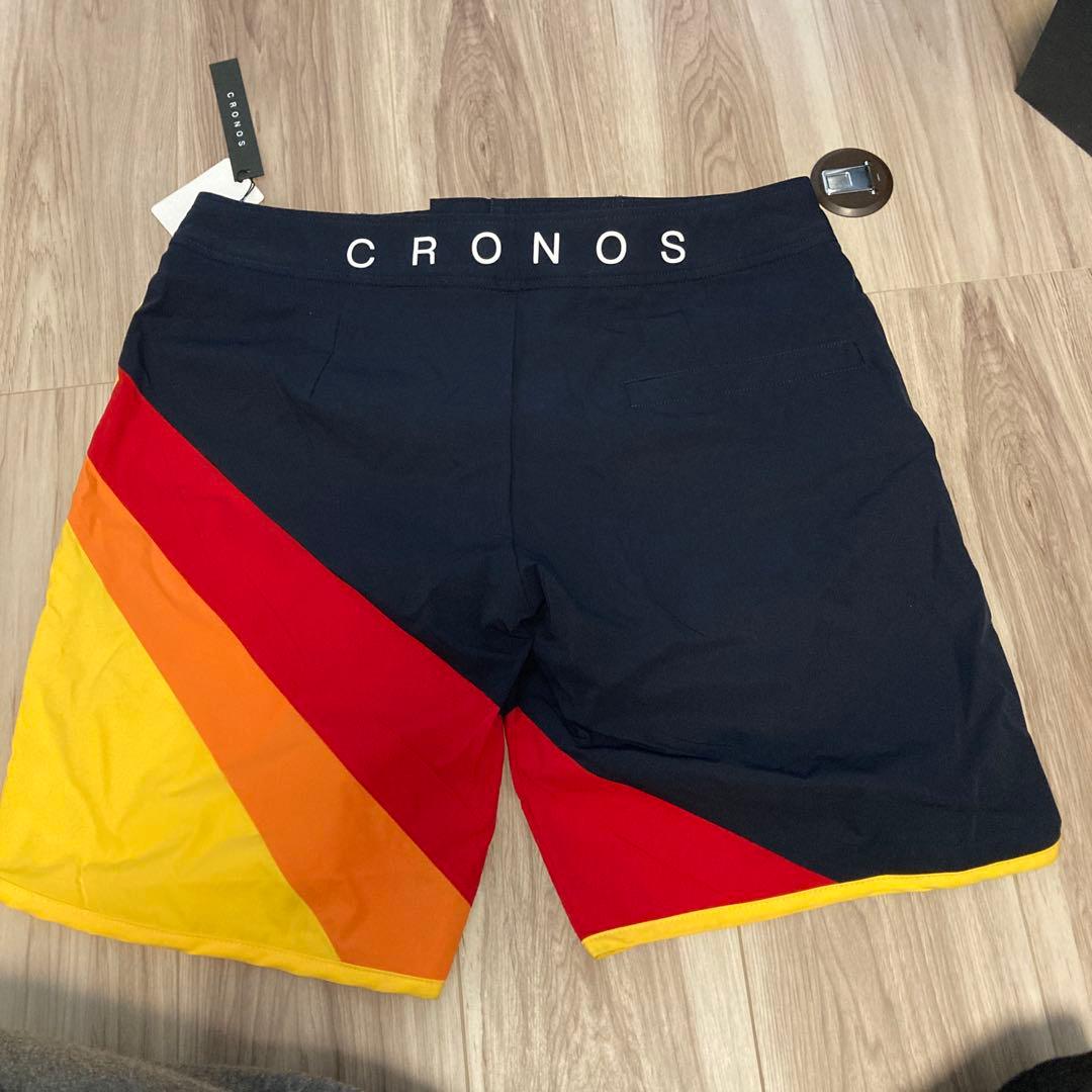 ハマケン　CRONOS 水着 ネイビー/レッド/イエロー