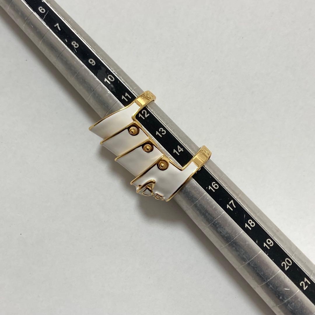 Vivienne Westwood｜ARTEMISリング　ゴールド×ホワイト