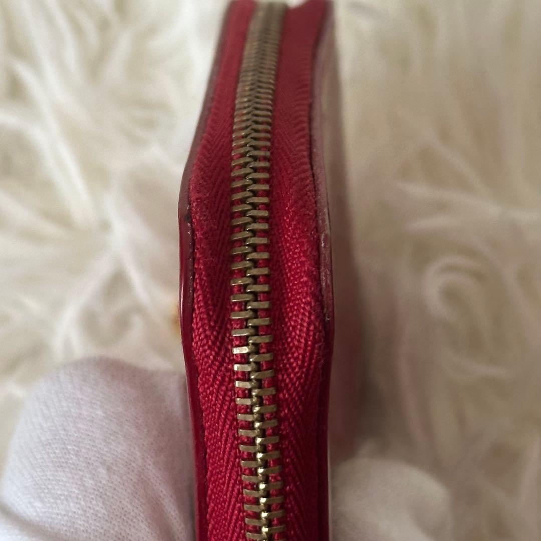 ✨️美品✨️ ルイヴィトン ヴェルニ モノグラム ケース 光沢 レザー 赤