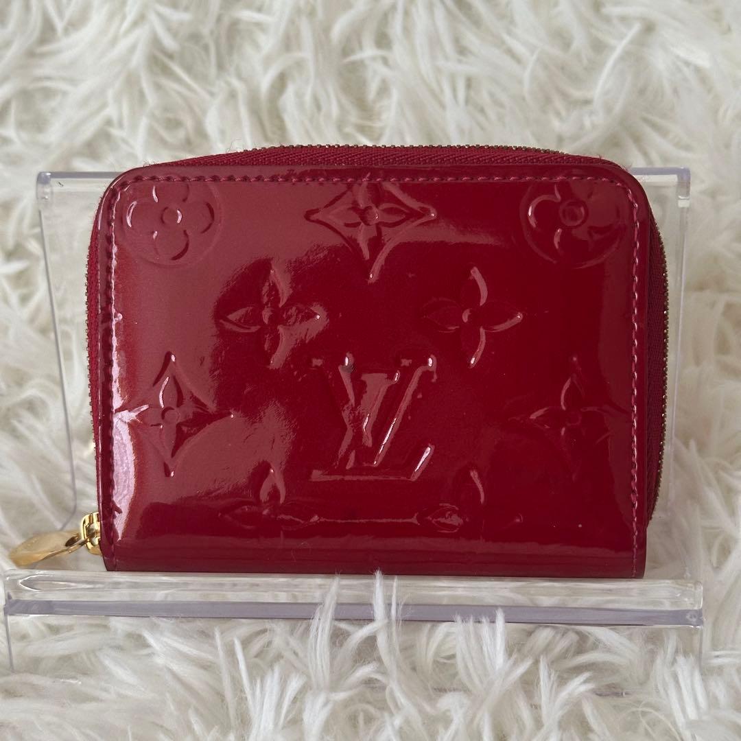 ✨️美品✨️ ルイヴィトン ヴェルニ モノグラム ケース 光沢 レザー 赤