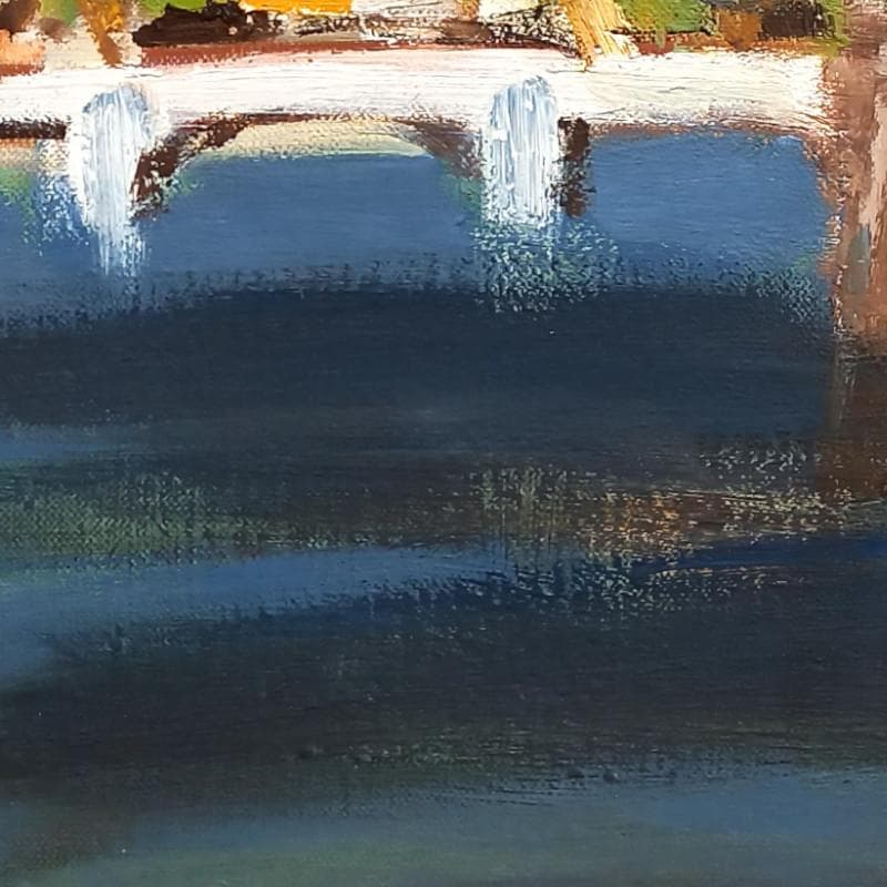 ☆中村 勝☆「セーヌ川」　油絵　F６号　新品額！