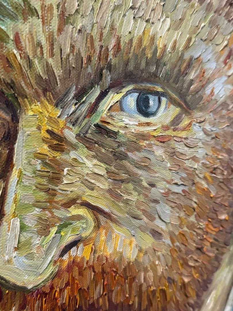 フィンセント・ファン・ゴッホ 自画像（油彩・手描きレプリカ）額付き