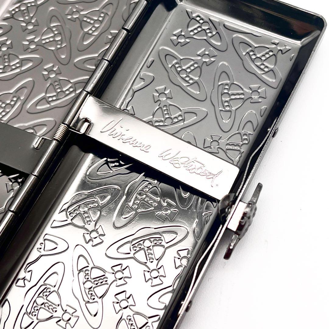 【未使用級】Vivienne Westwood シガレットケース メタルブラック