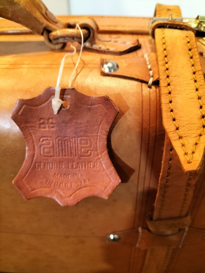 本革　レザー トランクケース 旅行カバン amie