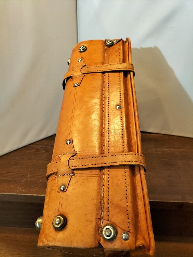 本革　レザー トランクケース 旅行カバン amie