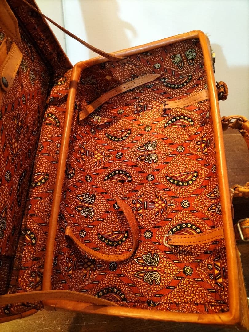 本革　レザー トランクケース 旅行カバン amie