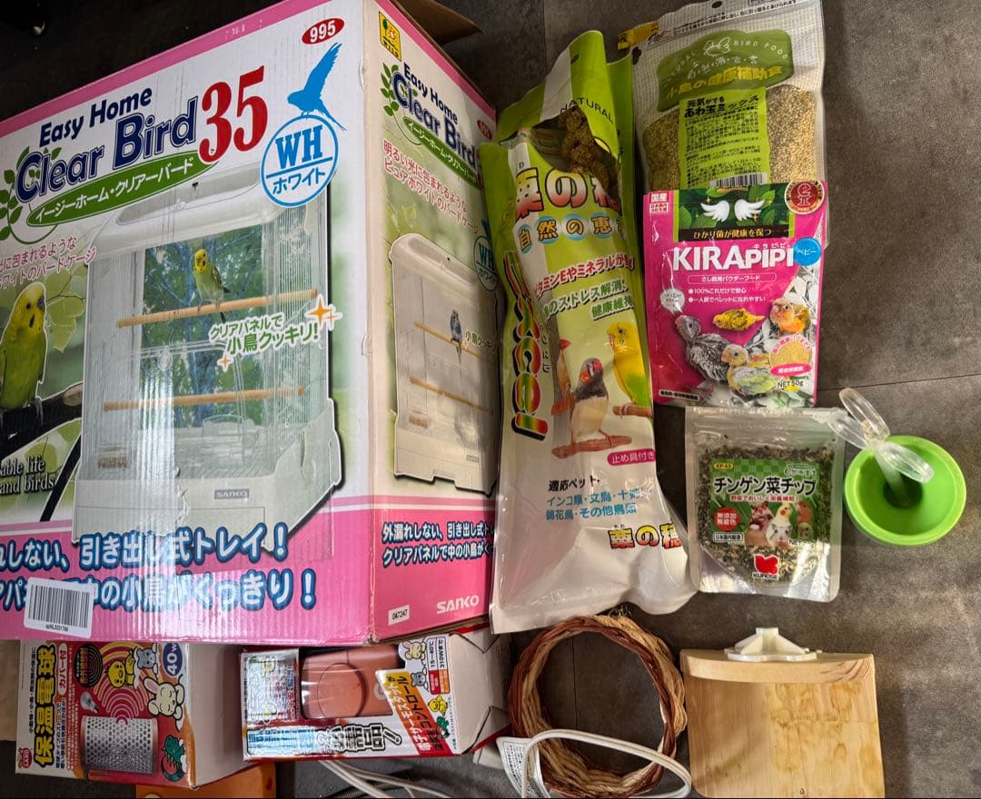 SANKO Clear Bird 35 ケージ　小鳥　飼育セット　文鳥　インコ