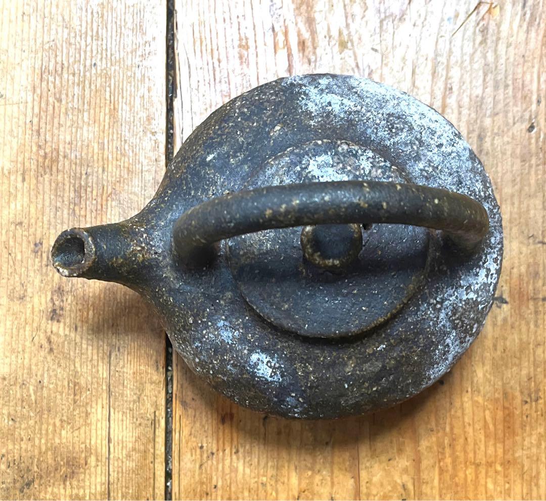 燗瓶　備前焼　閑山作