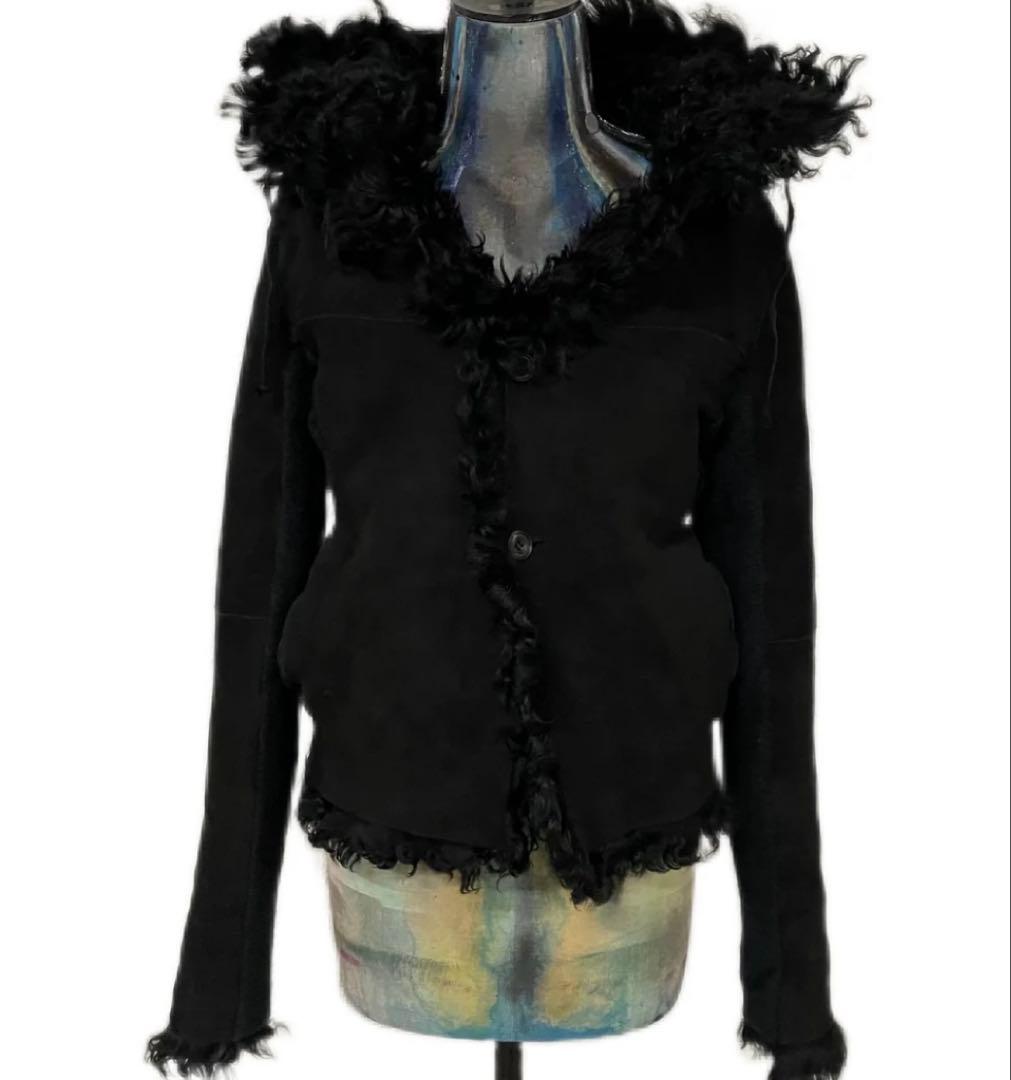LGB fur シープレザーパーカー リバーシブル